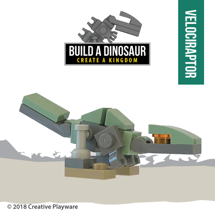 VELOCIRAPTOR made with LEGO elements Creative Playware