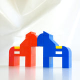 SWEDISH DALAHORSE building kits made with LEGO bricks.