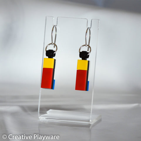 DE STIJL - No. 1 earring. Inspired by Piet Mondrian.