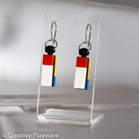 DE STIJL - No. 3 earring. Inspired by Piet Mondrian.
