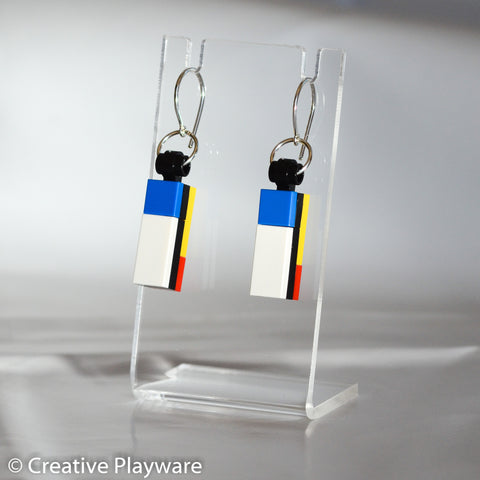 DE STIJL - No. 4 earring. Inspired by Piet Mondrian.