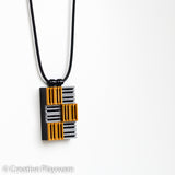 3D pendant 'GRATES No. 2' made with LEGO® elements