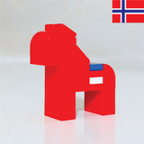 NORWEGIAN HORSE made with LEGO bricks.