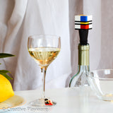 PIET wine stopper made with LEGO® gives any table setting a playful edge.