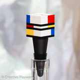 PIET wine stopper made with LEGO® bricks.