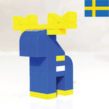 SWEDISH MOOSE made with LEGO bricks.