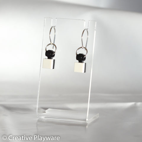 TESSELLATIONS earrings - WHITE