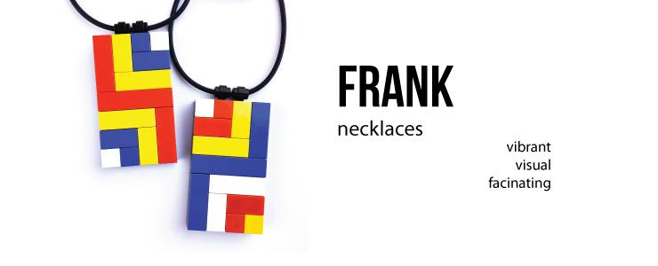 FRANK neckalces. Inspired by Frank Stella's vibrant work
